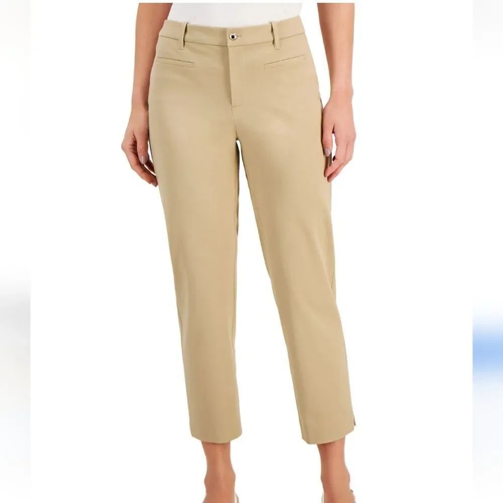 NWT. Charter Club Tan Ankle Pants. Classic. Career.